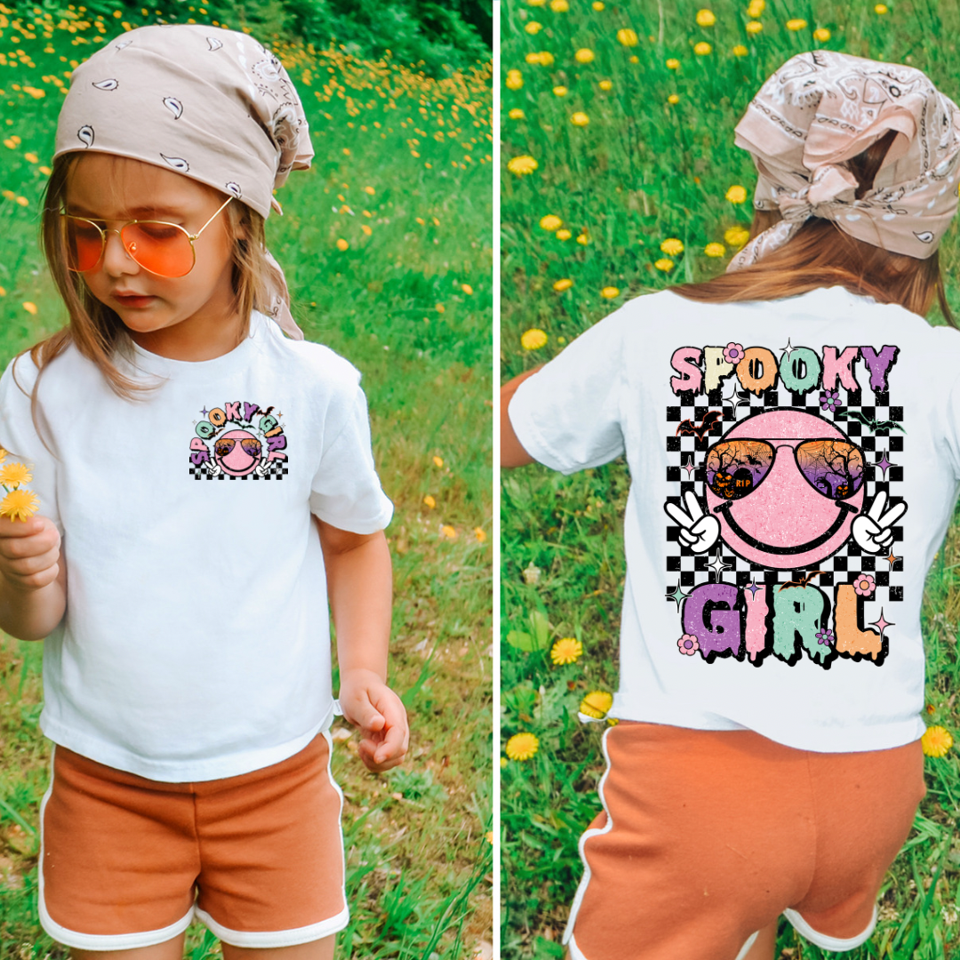 Spooky Girl Halloween Shirt - White