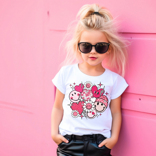 Retro Kids Valentines Day Shirt