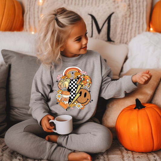Retro Smiley Fall Sweatshirt