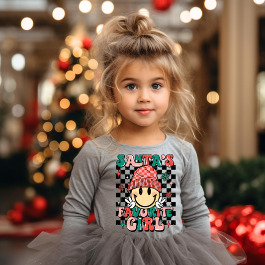 Santa’s Favorite Girl Long Sleeve Kids