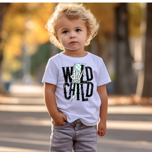 Wild Child Graphic Tee - Kids White