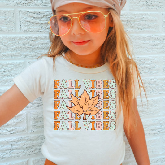 Leaf Fall Vibes Tee - Kids