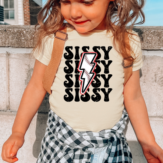 Sissy Baseball Graphic Tee - Natural