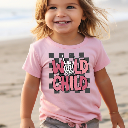 Pink Wild Child Tee - Kids